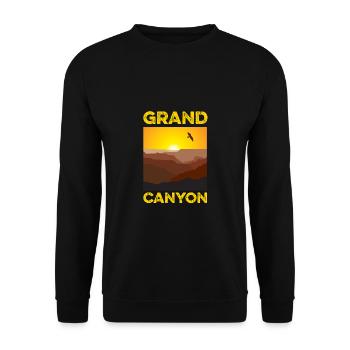 Grand Canyon - Unisex Pullover - Schwarz - Vorne - Alina (178cm) & Michal (187cm)