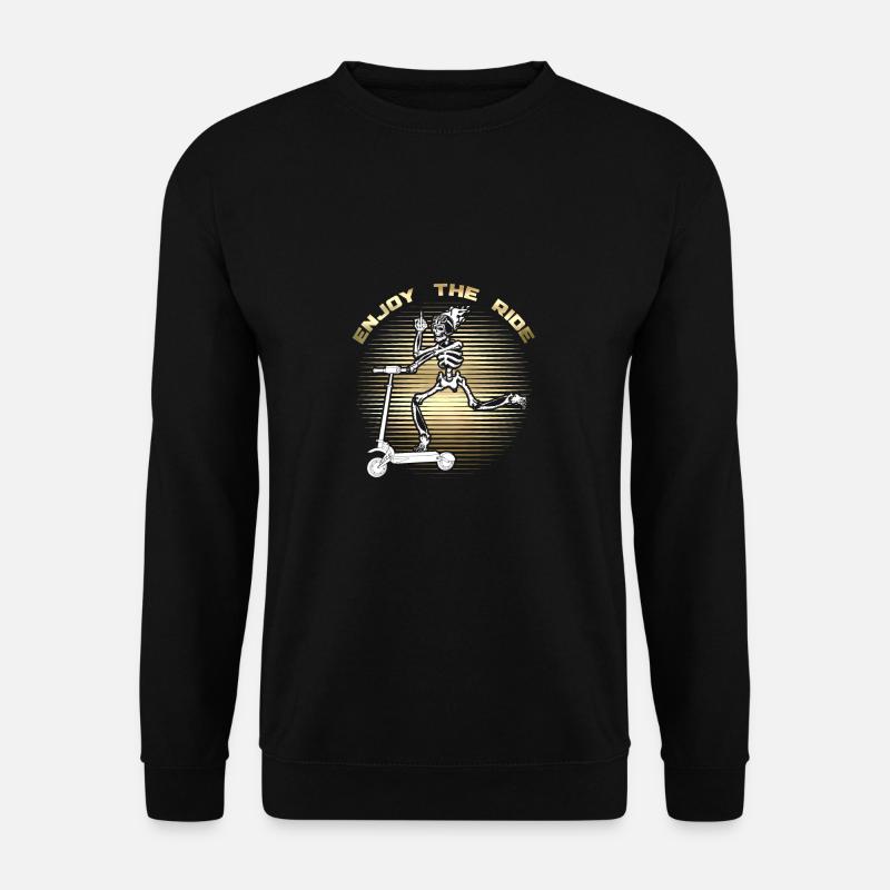 Elektro Elektrischer Tretroller Roller - Unisex Pullover - Schwarz
