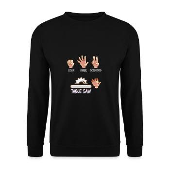 Charpentier bois - Sweat-shirt Unisexe - noir - Devant - Alina (178cm) & Michal (187cm)