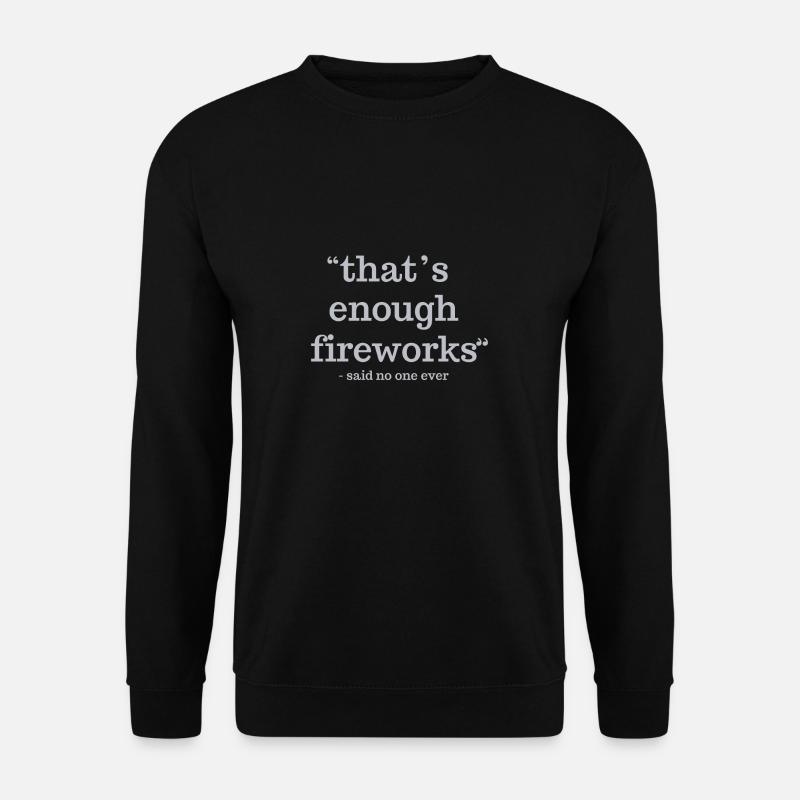 Fireworks - Unisex Sweatshirt - black