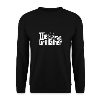 Le père papa du grill père grillant un cadeau amusant - Sweat-shirt Unisexe - noir - Devant - Alina (178cm) & Michal (187cm)