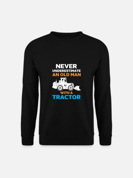 Unterschätze niemals einen alten Mann - Unisex Pullover - Schwarz