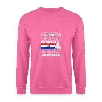 Croisière en Croatie, voilier cadeau méditerranéen - Sweat-shirt Unisexe - rose - Devant