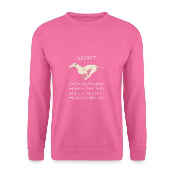 Whippet Dog - Unisex Sweatshirt - pink - Front