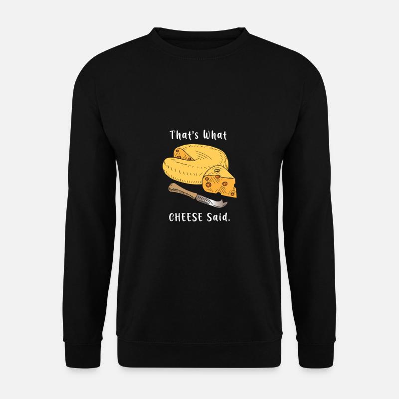 Fromage Cheddar Pun Pun - Sweat-shirt Unisexe - noir