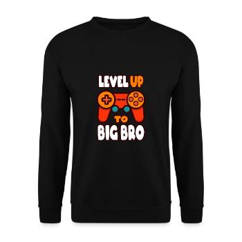 Ascended to the big brother - Unisex Sweatshirt - black - Front - Alina (178cm) & Michal (187cm)