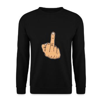 Fuck You majeur Je déteste les gens cadeau - Sweat-shirt Unisexe - noir - Devant - Alina (178cm) & Michal (187cm)