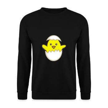 Poussins dans l'oeuf - Sweat-shirt Unisexe - noir - Devant - Alina (178cm) & Michal (187cm)