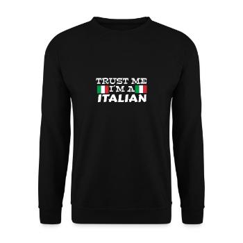 Italien - Unisex Pullover - Schwarz - Vorne - Alina (178cm) & Michal (187cm)