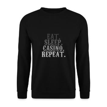 Jeu de casino - Sweat-shirt Unisexe - noir - Devant - Alina (178cm) & Michal (187cm)