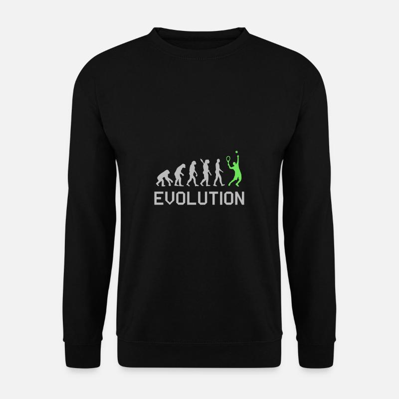 Tennis evolution tshirt - Unisex Sweatshirt - black