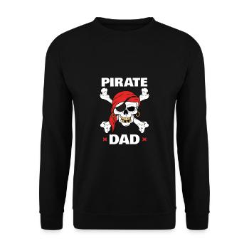 Pirates bateau pirate père papa tête de mort Os - Sweat-shirt Unisexe - noir - Devant - Alina (178cm) & Michal (187cm)