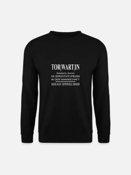 Torwartin Verrückteste Spielerin - Unisex Pullover - Schwarz