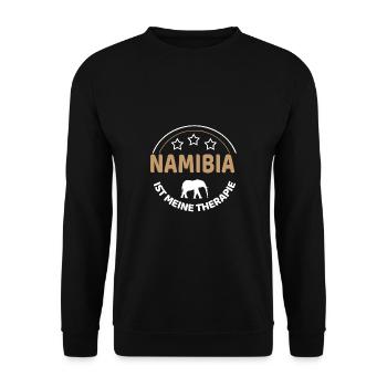 Therapy Namibia - Unisex Sweatshirt - black - Front - Alina (178cm) & Michal (187cm)