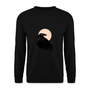 Raven, igniter of worlds - Unisex Sweatshirt - black - Front - Alina (178cm) & Michal (187cm)