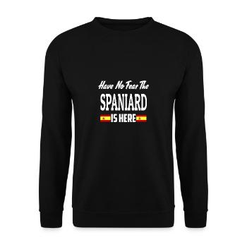 Espagne - Sweat-shirt Unisexe - noir - Devant - Alina (178cm) & Michal (187cm)