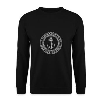 I am your anchor - Unisex Sweatshirt - black - Front - Alina (178cm) & Michal (187cm)