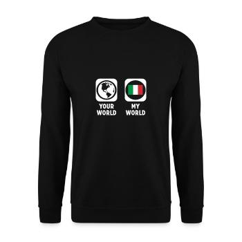 Italien - Unisex Pullover - Schwarz - Vorne - Alina (178cm) & Michal (187cm)