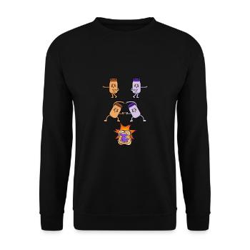 Confiture de beurre de cacahuète Jelly Fusion Manga Anime - Sweat-shirt Unisexe - noir - Devant - Alina (178cm) & Michal (187cm)