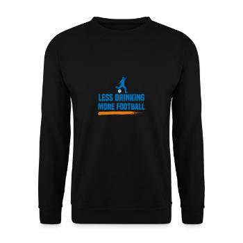 Anti Alcohol Soccer I Sober Alcoholics - Unisex Sweatshirt - black - Front - Alina (178cm) & Michal (187cm)