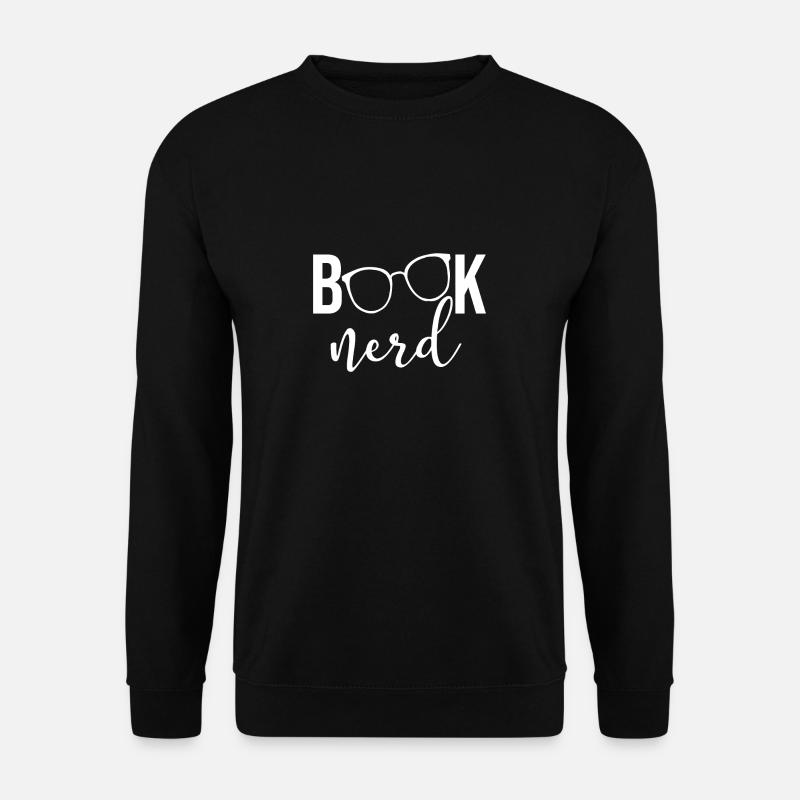 Book Nerd - Unisex Pullover - Schwarz