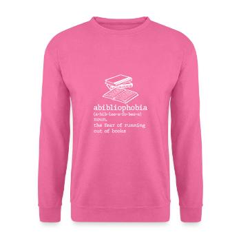 abibliophobia - Unisex Pullover - Pink - Vorne