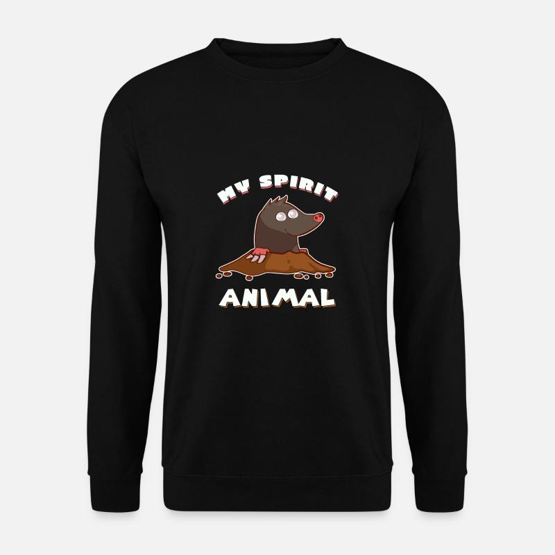 Maulwurf, kurzsichtig, Maulwurfshügel Geschenk - Unisex Pullover - Schwarz