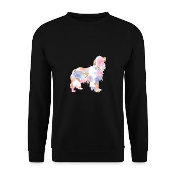 Cavalier King Spaniel Chien drôle - Sweat-shirt Unisexe - noir - Devant - Alina (178cm) & Michal (187cm)