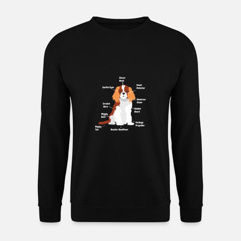 Cavalier King Spaniel Lustig Hund - Unisex Pullover - Schwarz