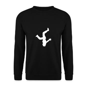 Breakdance Breakdance Breakdancing - Unisex Sweatshirt - black - Front - Alina (178cm) & Michal (187cm)