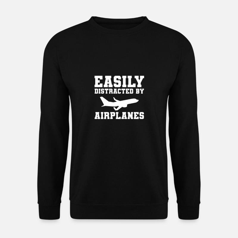 Flugzeug-Pilot Luftfahrt - Unisex Pullover - Schwarz