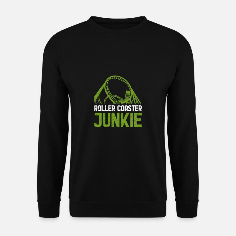 Roller coaster junkie - Unisex Sweatshirt - black