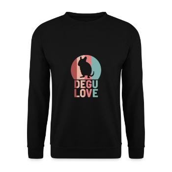 Degu - Unisex Pullover - Schwarz - Vorne - Alina (178cm) & Michal (187cm)