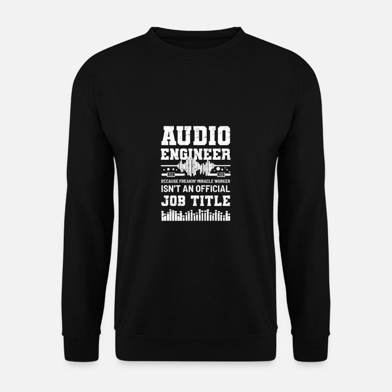 Toningenieur Audio - Unisex Pullover - Schwarz