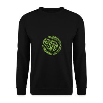 Tennisball Tennis Deuce Geschenk Bedeutung - Unisex Pullover - Schwarz - Vorne - Alina (178cm) & Michal (187cm)