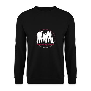 Sixpack Familie Geschwister Söhner und Haverie - Unisex Pullover - Schwarz - Vorne - Alina (178cm) & Michal (187cm)