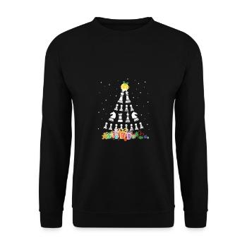 Funny chess player Christmas gift - Unisex Sweatshirt - black - Front - Alina (178cm) & Michal (187cm)
