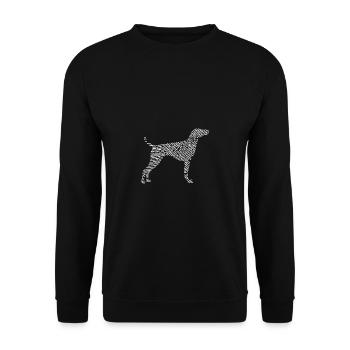Maître Allemand Maîtresse Cadeau De Chien - Sweat-shirt Unisexe - noir - Devant - Alina (178cm) & Michal (187cm)