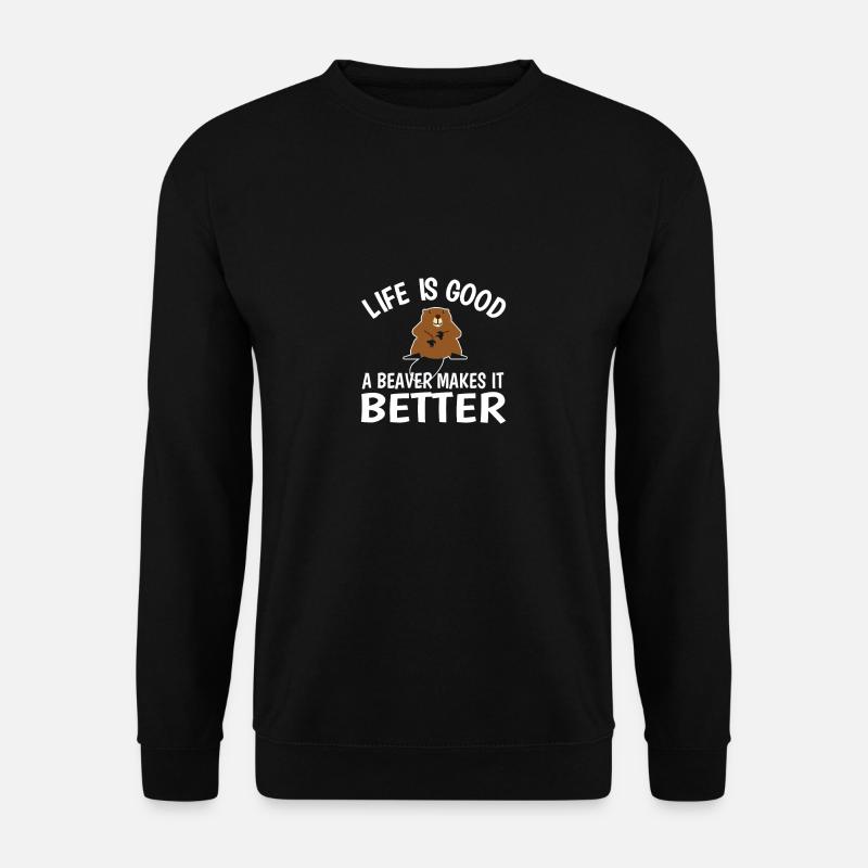 Beaver - Unisex Sweatshirt - black