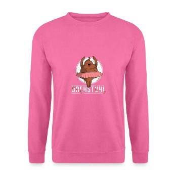 Drehstuhl Scheißhaufen Kacken Schwarzer Humor - Unisex Pullover - Pink - Vorne