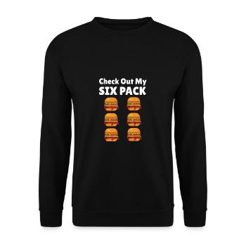 Burger Fitness Cadeau amusant - Sweat-shirt Unisexe - noir - Devant - Alina (178cm) & Michal (187cm)