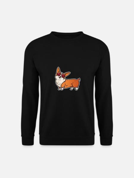 Cooler Corgi - Unisex Pullover - Schwarz