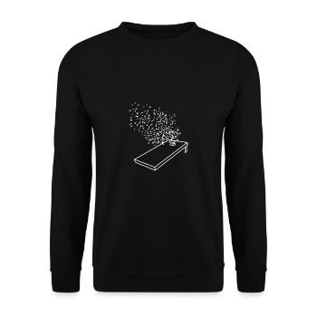 Lustiges Cornhole Shirt - Unisex Pullover - Schwarz - Vorne - Alina (178cm) & Michal (187cm)