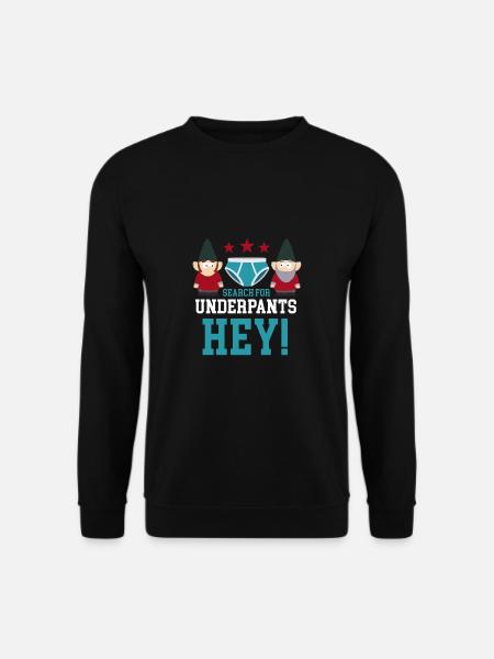 Search for underpants hey! - Unisex Sweatshirt - black