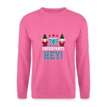 A la recherche d’underpants ! - Sweat-shirt Unisexe - rose - Devant