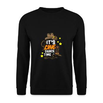 SON TEMPS DE DANSE EN LIGNE Line dance line dance - Sweat-shirt Unisexe - noir - Devant - Alina (178cm) & Michal (187cm)