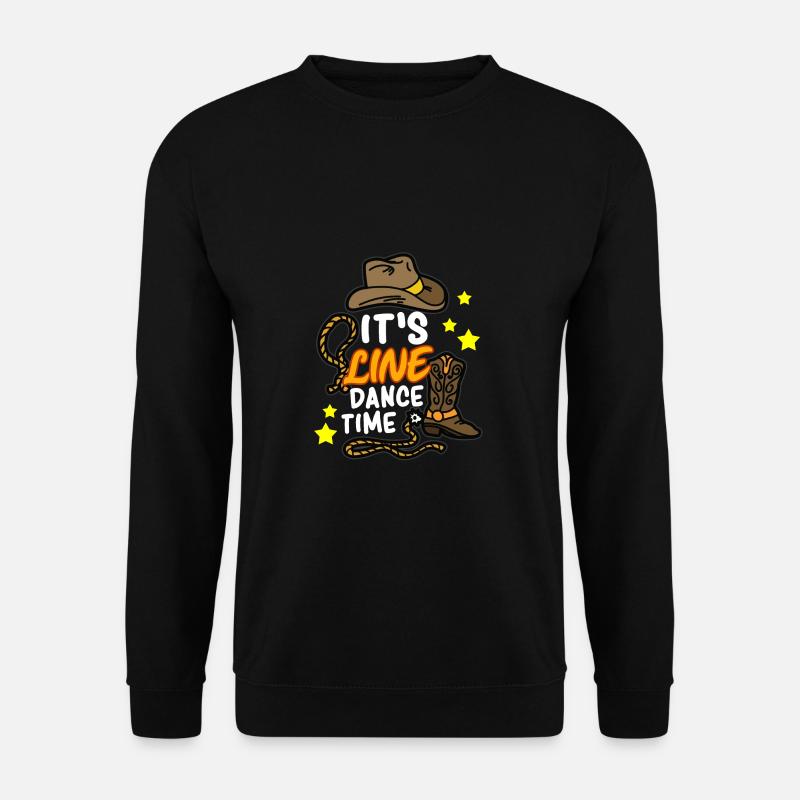 ITS LINE DANCE TIME Line dance line dance - Unisex Sweatshirt - black