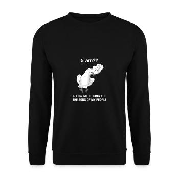 Lustiges Kakadus Geschenk - Unisex Pullover - Schwarz - Vorne - Alina (178cm) & Michal (187cm)