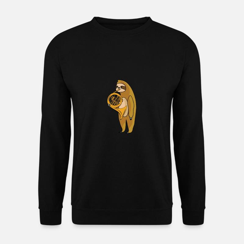 French Horn Waldhorn Lustig Geschenk - Unisex Pullover - Schwarz