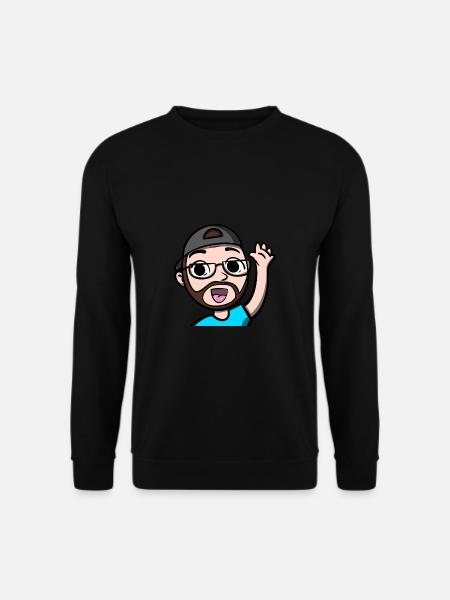 Lustiges Hi Emoji Comic Design von gaming Streamer - Unisex Pullover - Schwarz